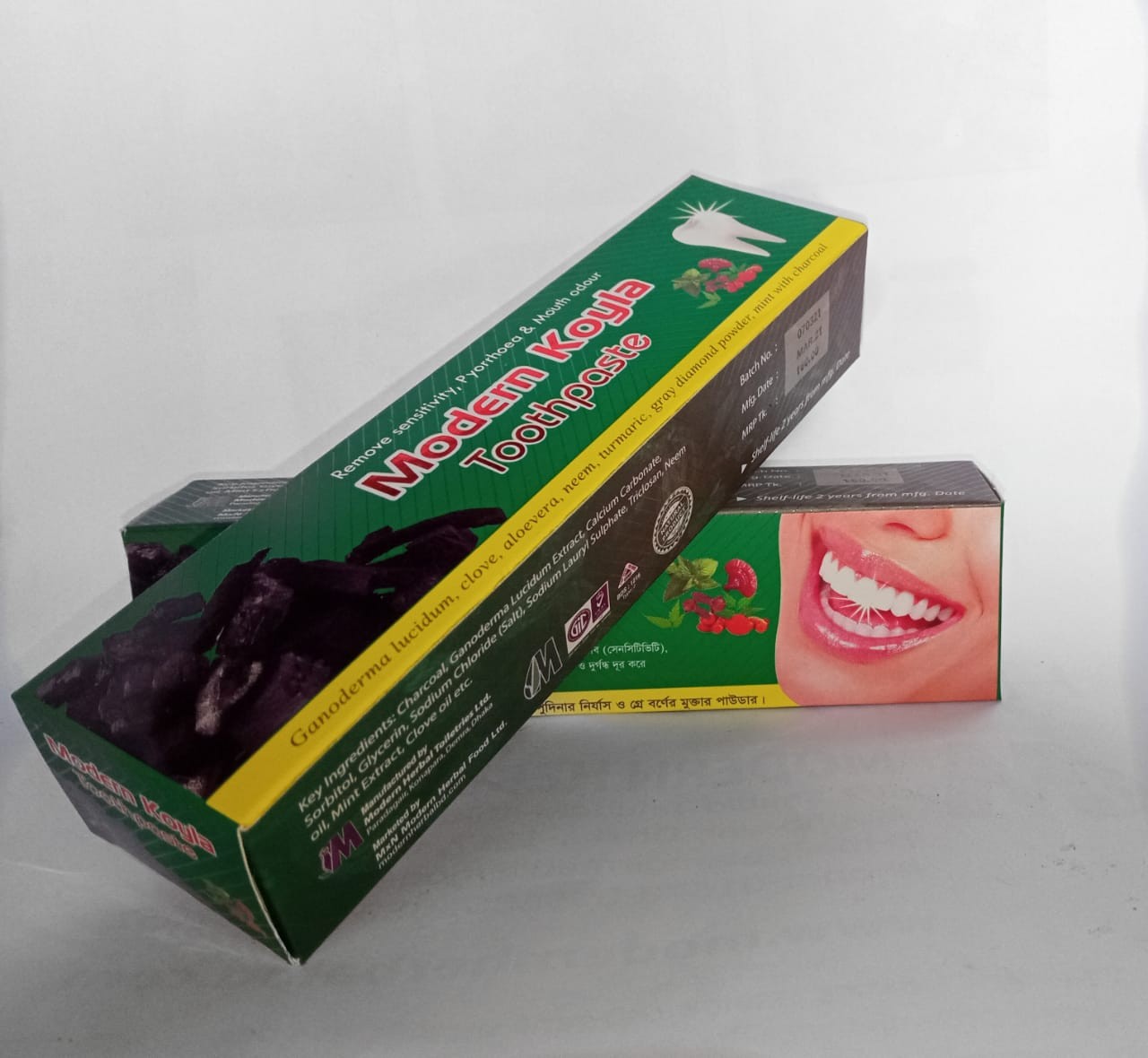 Modern koyla toothpaste